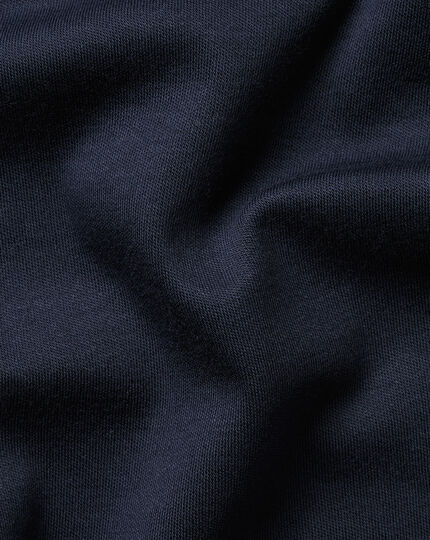 Smart Long Sleeve Jersey Polo - Navy | Charles Tyrwhitt