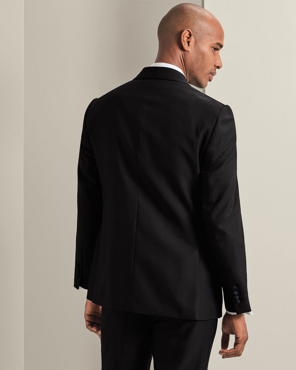 Shawl Lapel Tuxedo Dinner Suit &ndash; Black