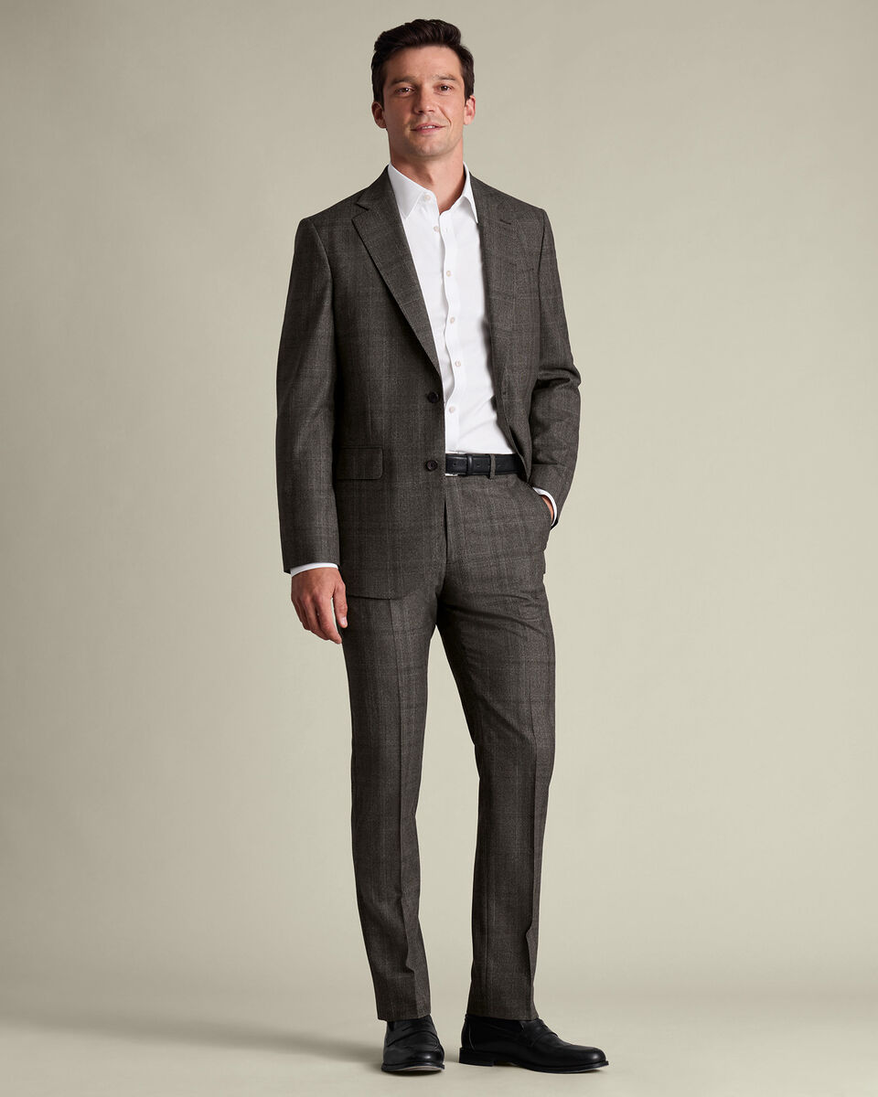 Ultimate Performance Check Suit - Mocha