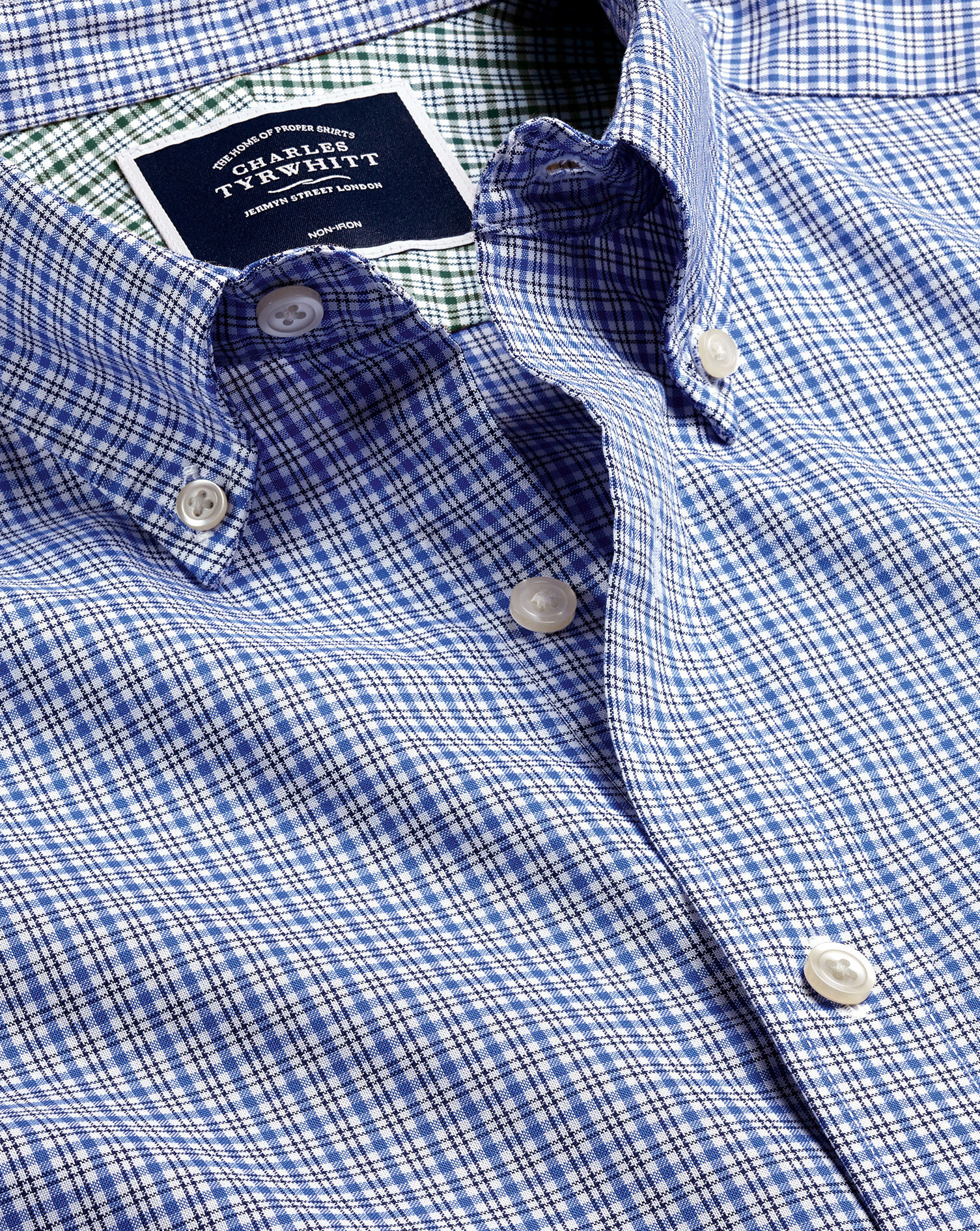 Button-Down Non-Iron Cotton Stretch 
