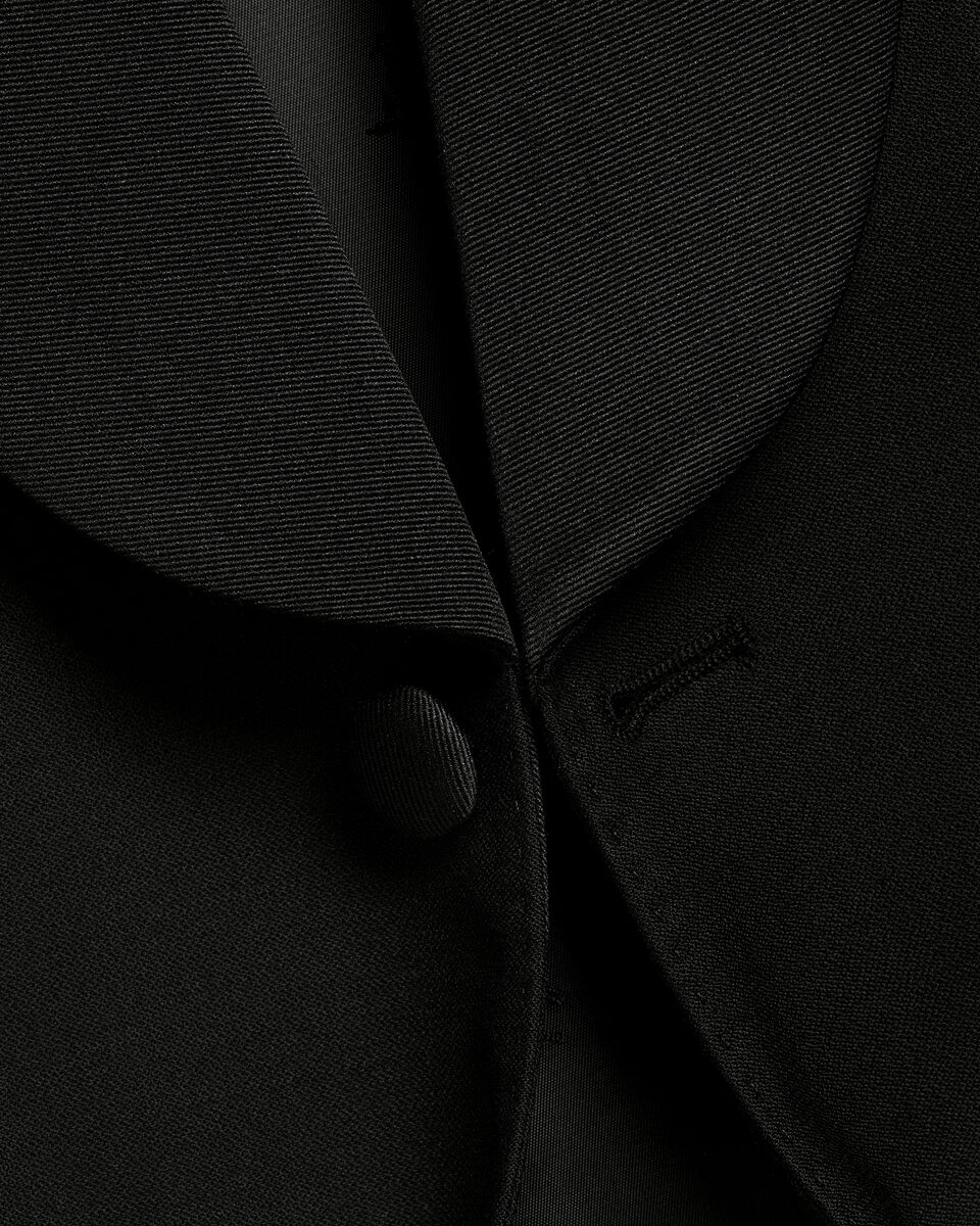 Shawl Lapel Dinner Suit Jacket - Black