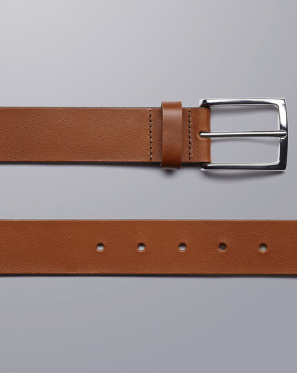 Made In England Leather Chino Belt - Tan