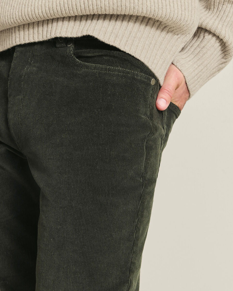 Corduroy 5 Pocket Pants - Forest Green