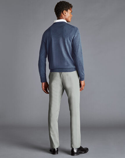 Cotton TENCEL™ Stretch Pants - Light Grey