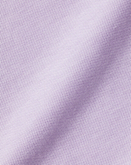 Bügelfreies Button-Down Stretch Oxford Hemd - Lavendel