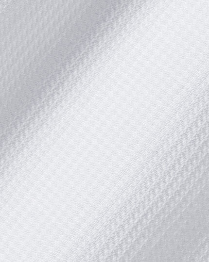 Spread Collar Non-Iron Clifton Weave Shirt - White