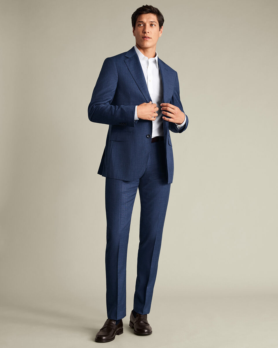 Luxury Italian Suit - Ink Blue