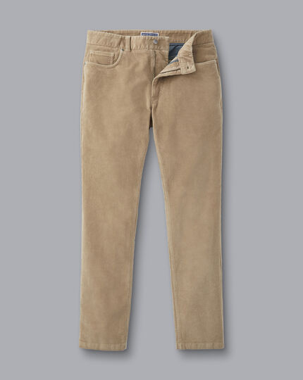 Cord 5 Pocket Jeans - Oatmeal