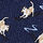 open page with product: Dog on Skis Motif Print Silk Tie - Indigo Blue