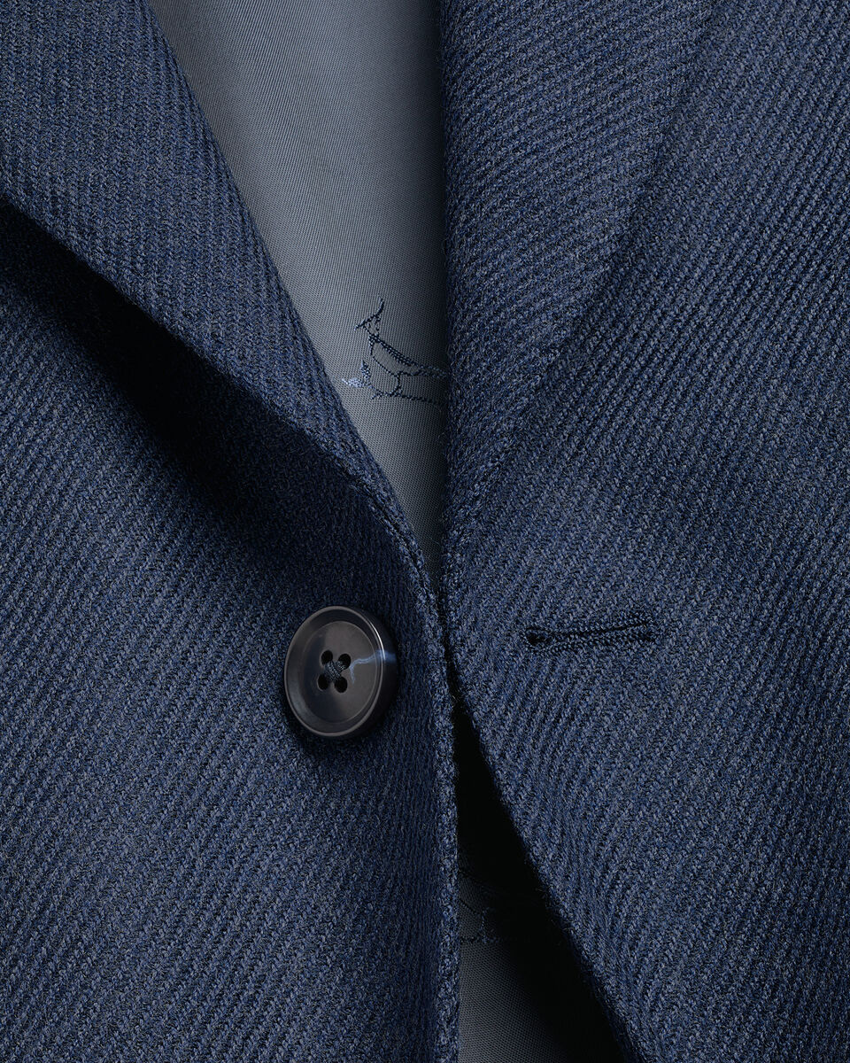 Veste en laine et soie - Bleu indigo