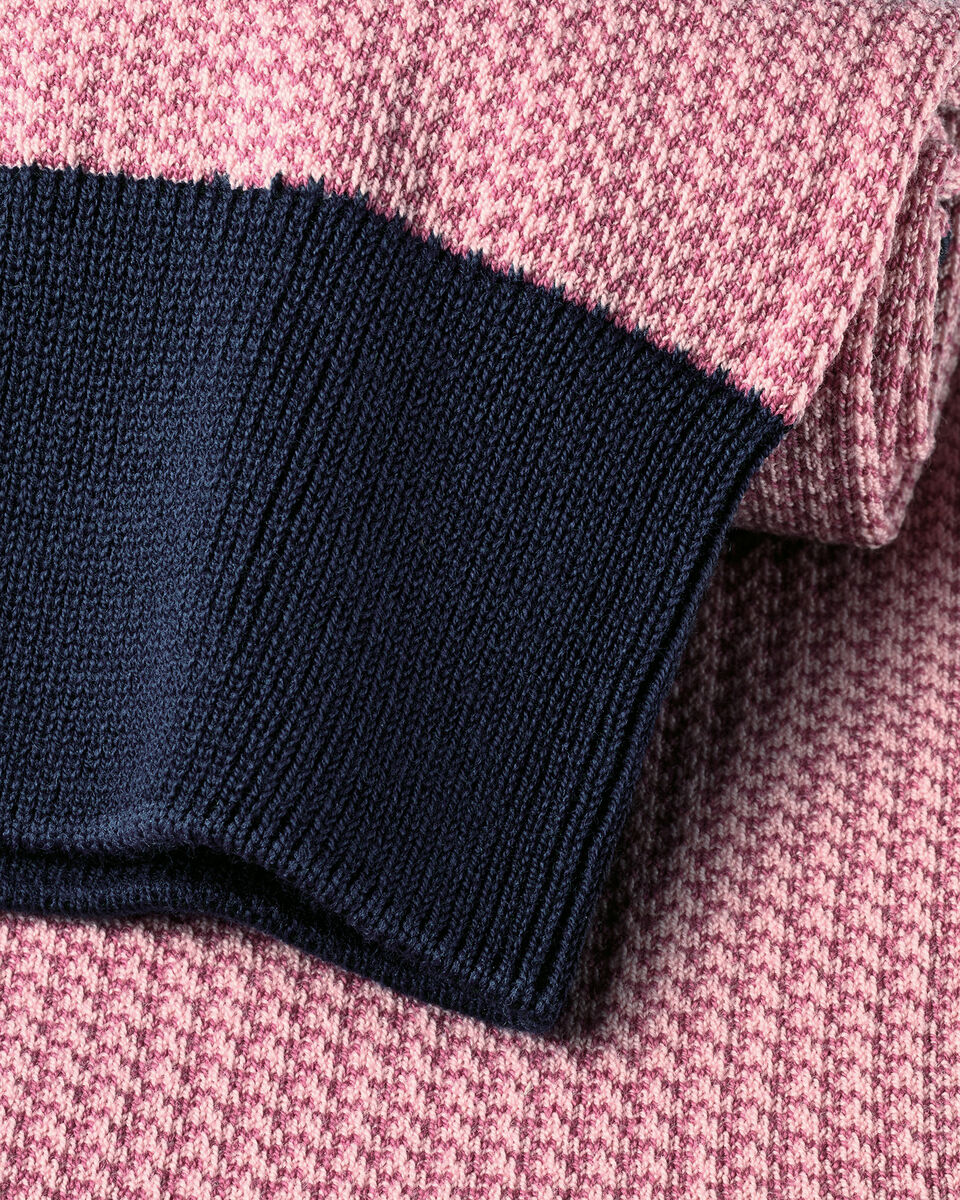 Chaussettes &agrave; motif petit pied-de-poule - Rose