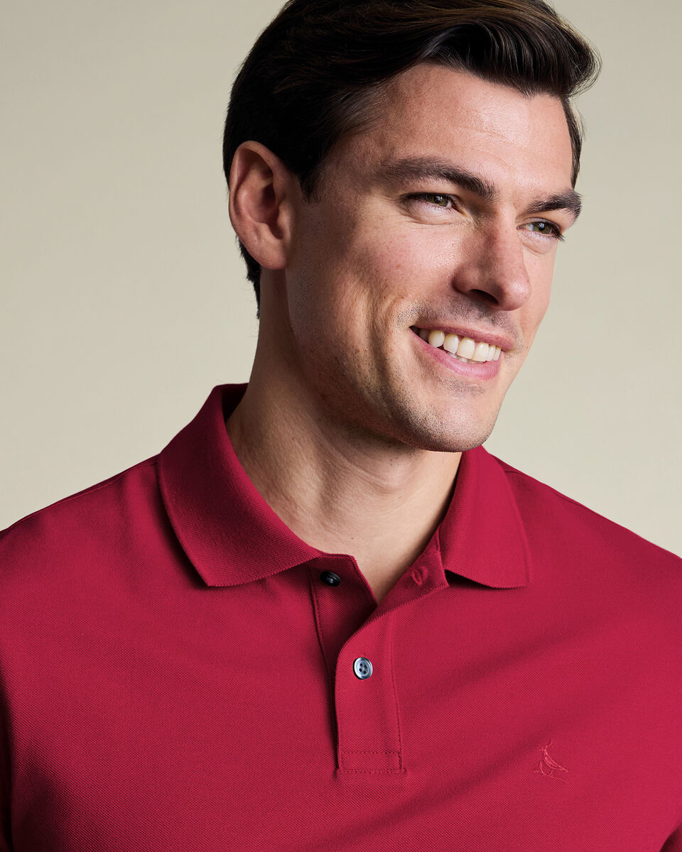 Piqu&eacute;-Polo&nbsp;- Rot
