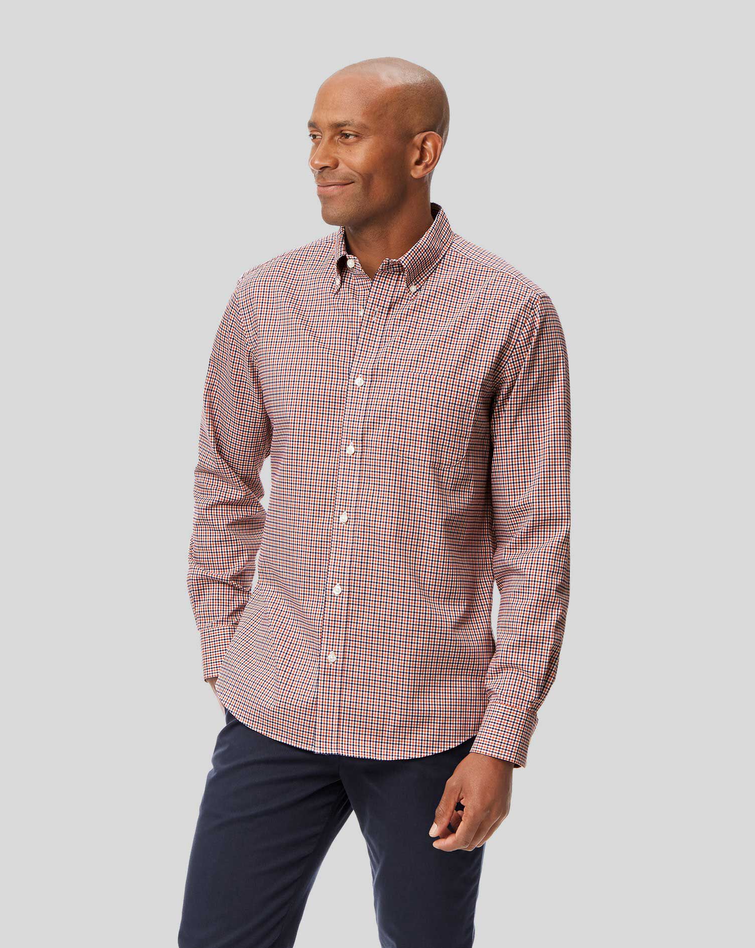 Button-Down Collar Non-Iron Stretch 
