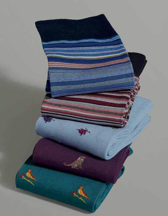 Patterned jacquard socks
