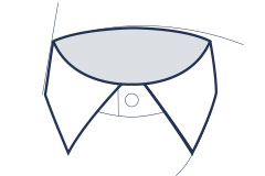 Classic collar illustration