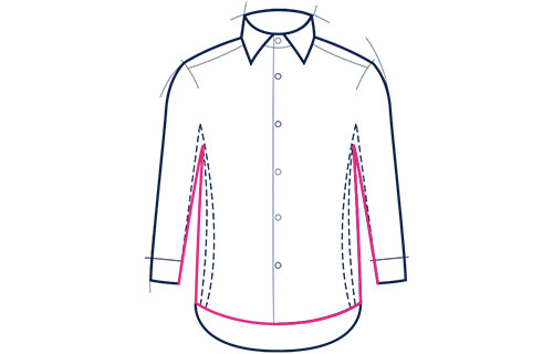 Formal shirt classic fit illustration