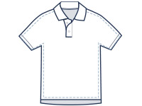 Classic fit polo illustration
