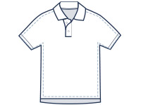 Classic fit polo illustration