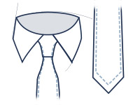 Classic tie fit illustration