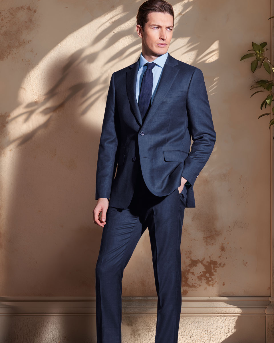 Italian Luxury Suit - French Blue