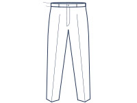 Extra slim fit flat front trousers illustration