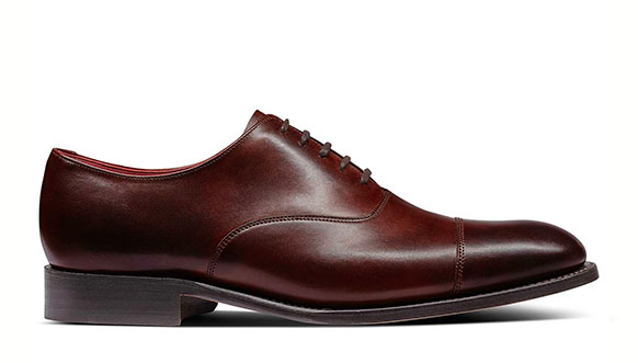 Oxford-Schuhe in Mahagonibraun (in England gefertigt)