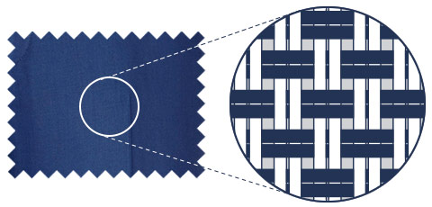 Basket weave shirt illustration