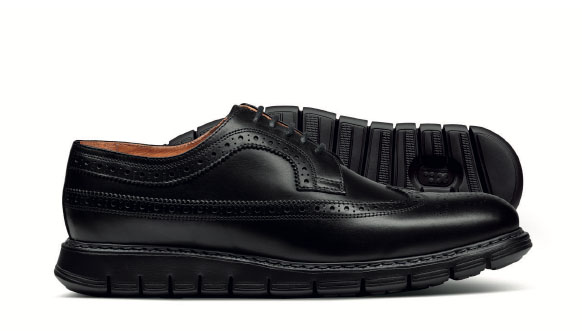 Extra leichte Budapester Derby-Schuhe in Schwarz