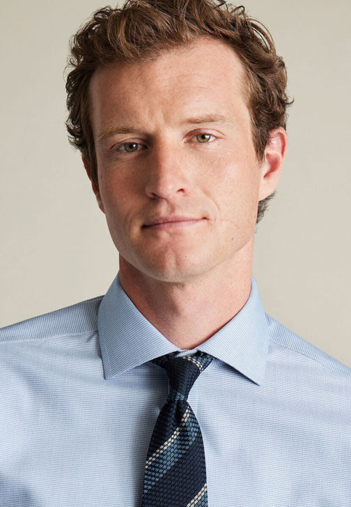 cutaway shirt with tie