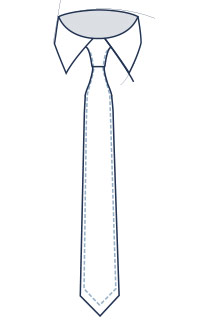 Classic tie fit illustration