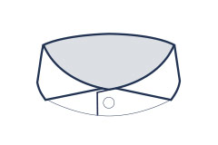 Businesshemd mit Extrem-Haifischkragen Abbildung