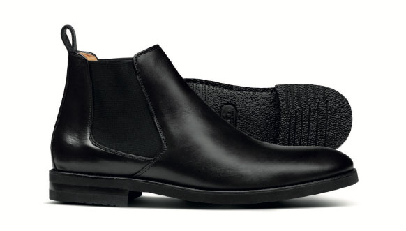 Extra leichte Chelsea Stiefel in Schwarz