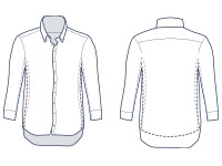Casual classic fit shirt illustration