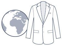 Travel suit illustration