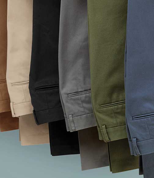 non iron chinos