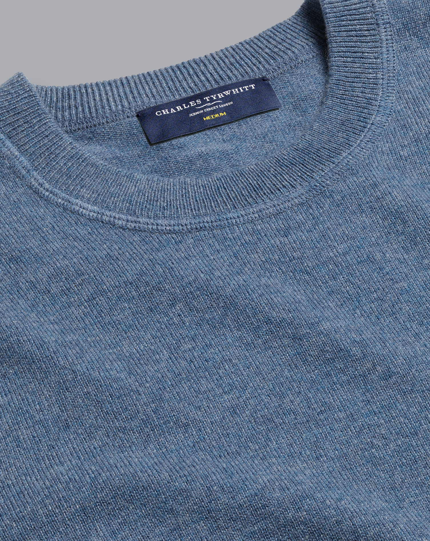 Men's Charles Tyrwhitt Crew Neck Sweater - Indigo Blue Size Small Merino Cashmere
