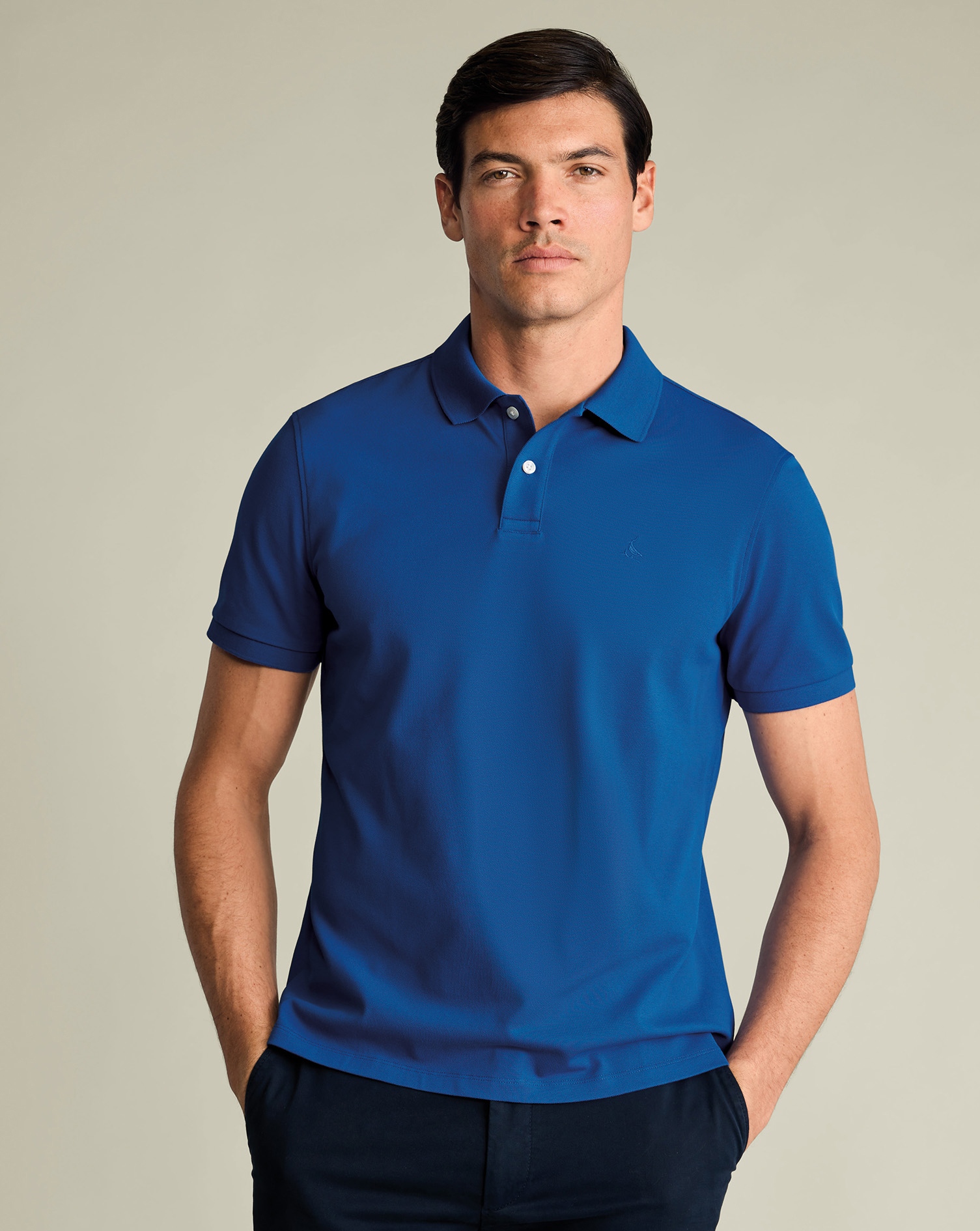 Pique Polo – Cobalt Blue | Charles Tyrwhitt US