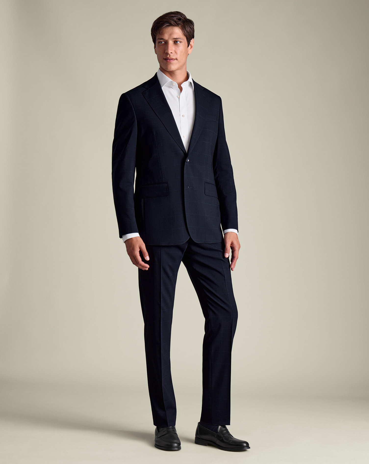 Check Suit - Navy | Charles Tyrwhitt