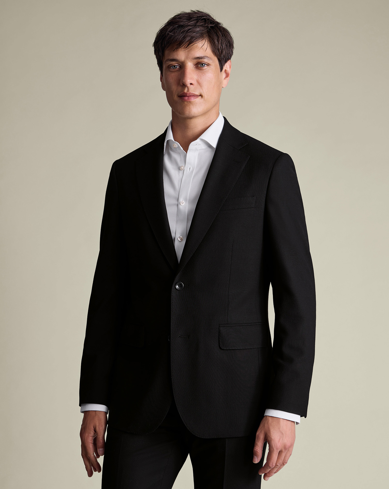 Charles Tyrwhitt Men's  Ultimate Performance Suit Na Jacket In Black