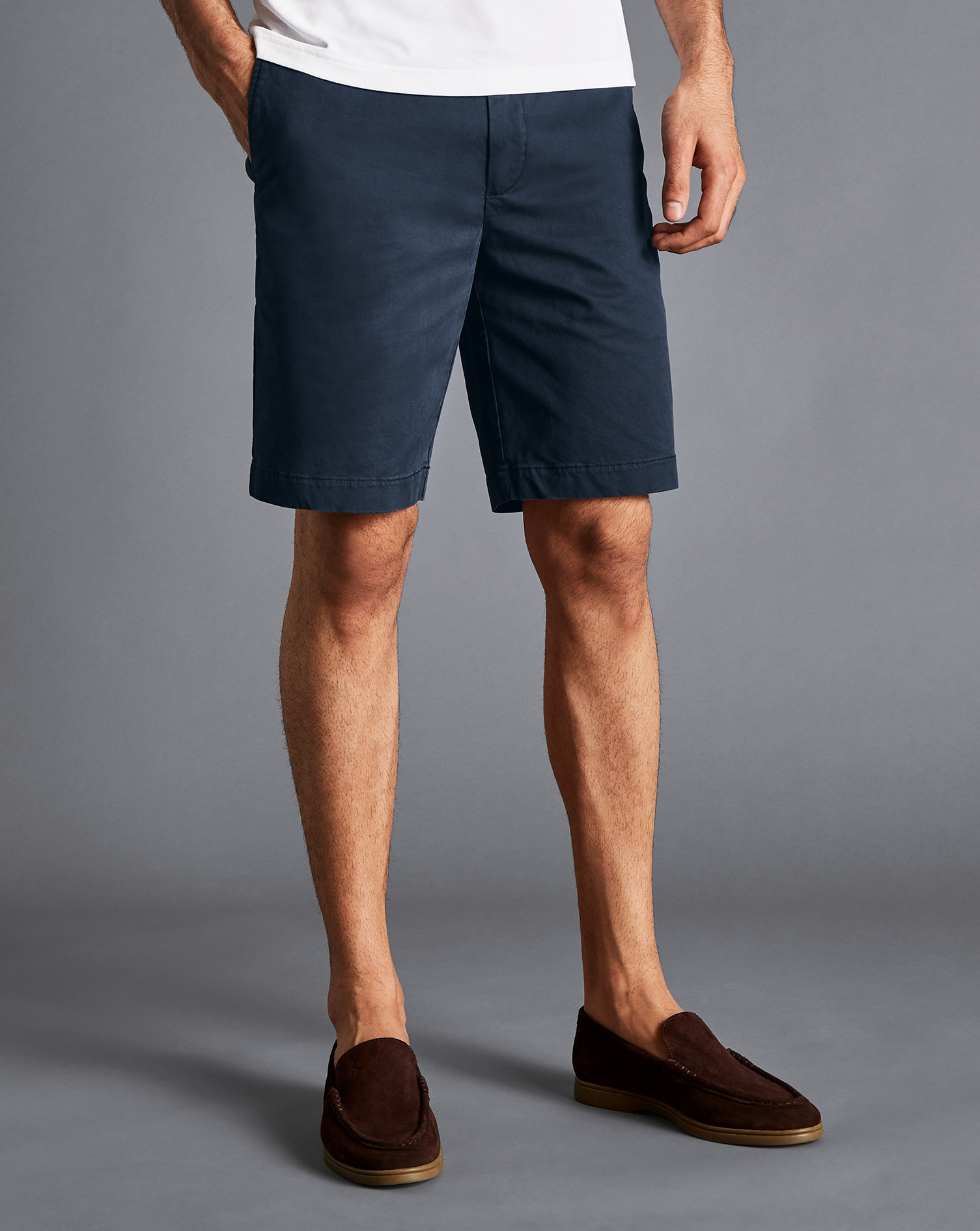Cotton Shorts - Ink Blue Size 44
