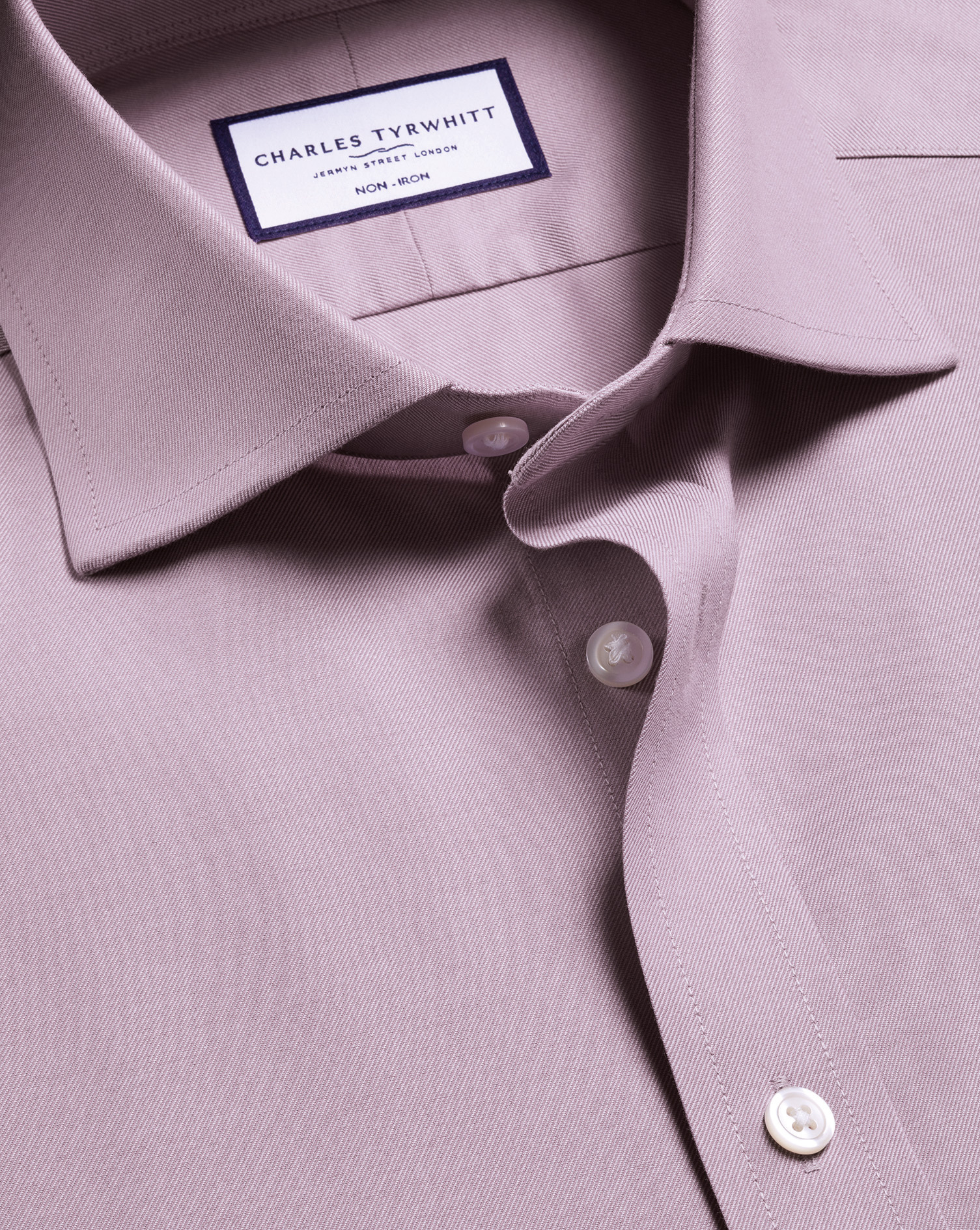 Non-Iron Twill Shirt - Violet