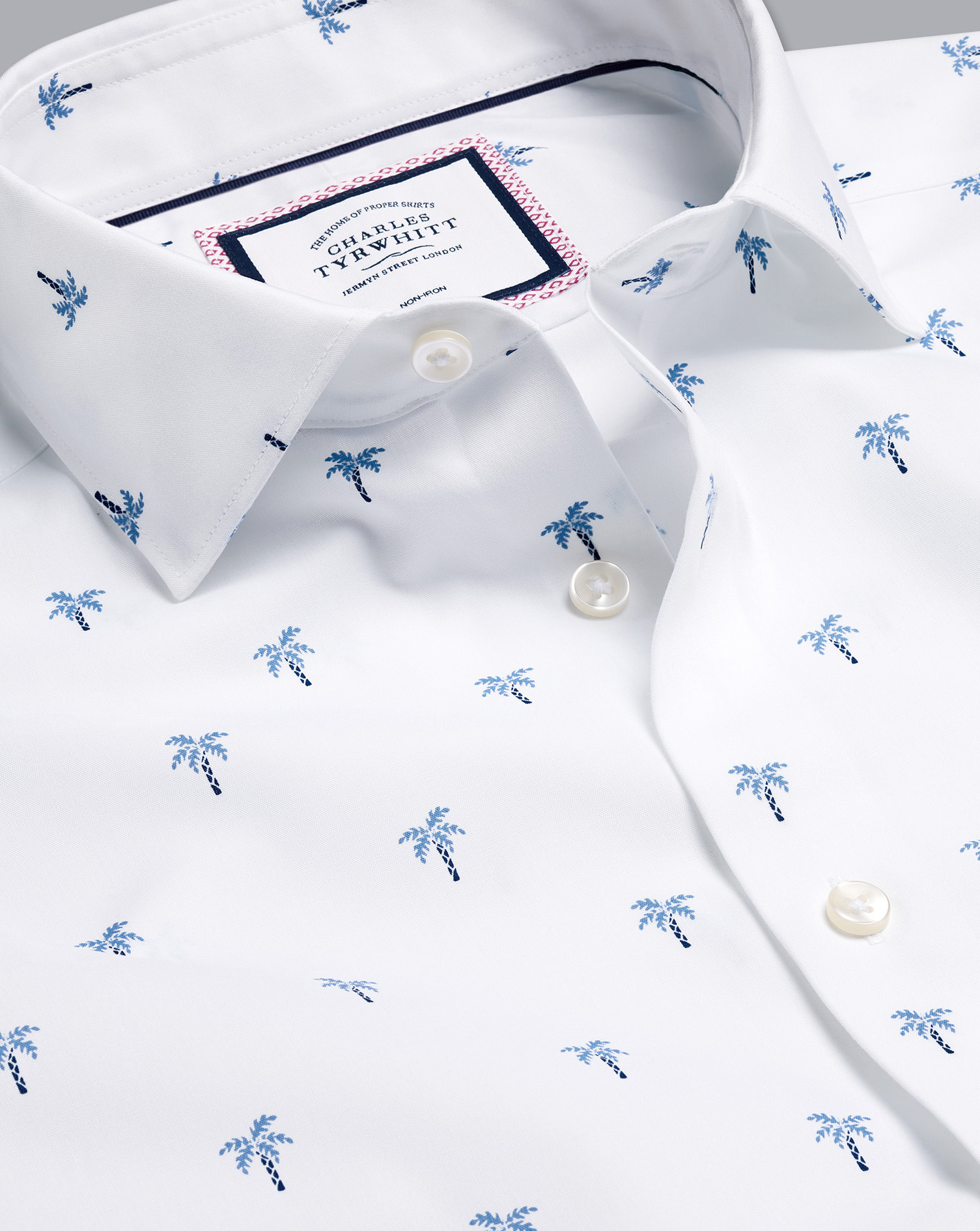 Mens Shirt Tokyo Laundry STRETTON Palm Tree Print Short Sleeve Summer Top New