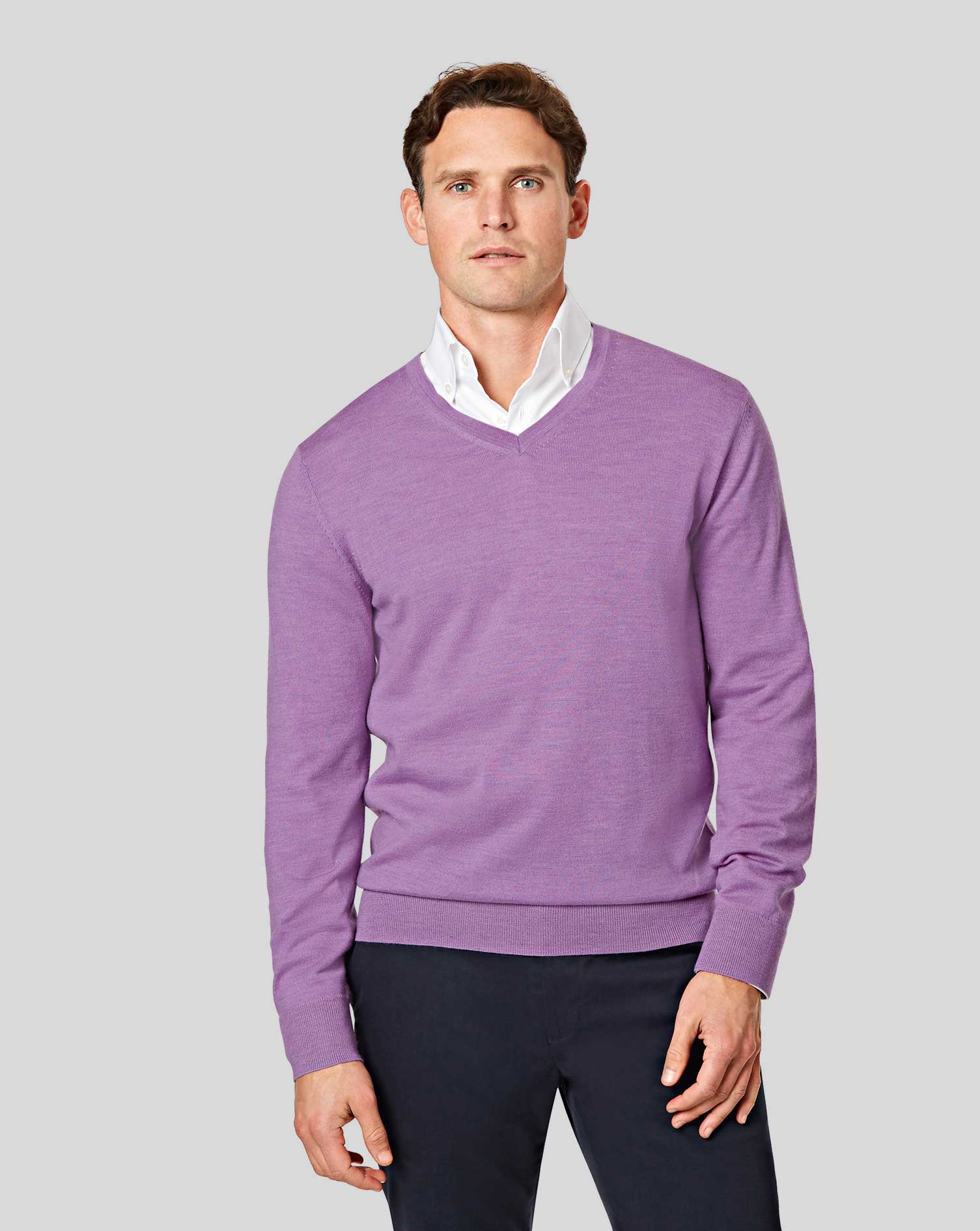 Mock v neck jumper Clearance