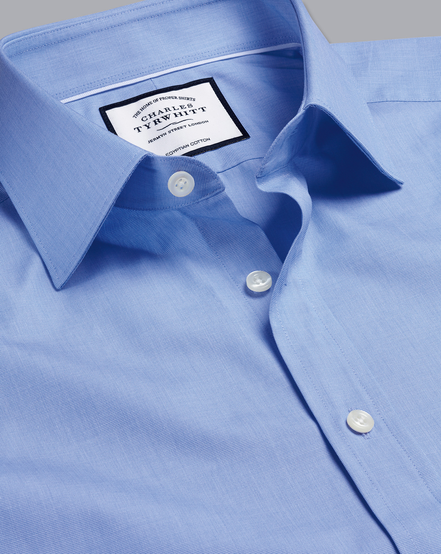 Semi-Cutaway Collar Egyptian Cotton 