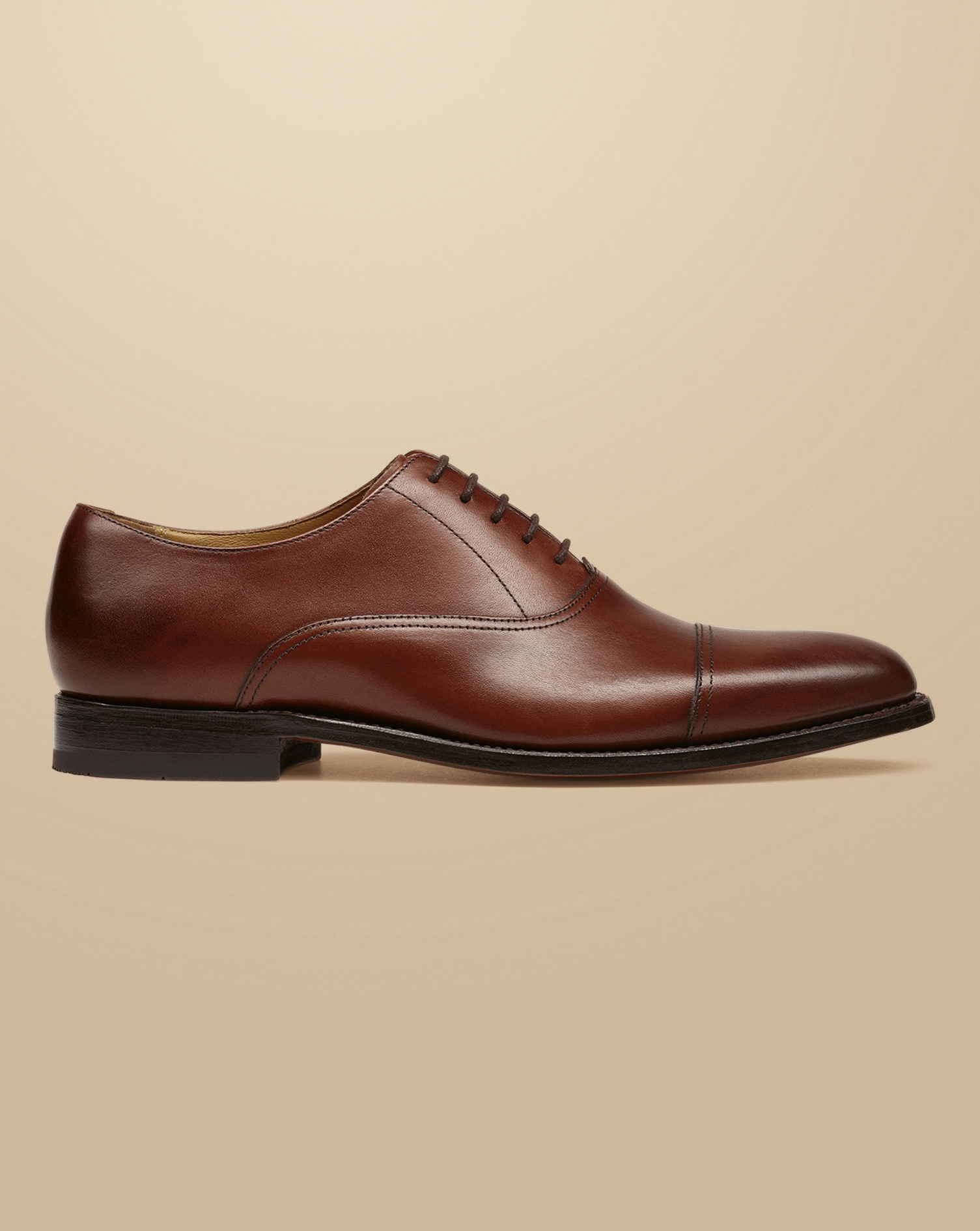 Charles Tyrwhitt Leather Oxford Shoes In Brown