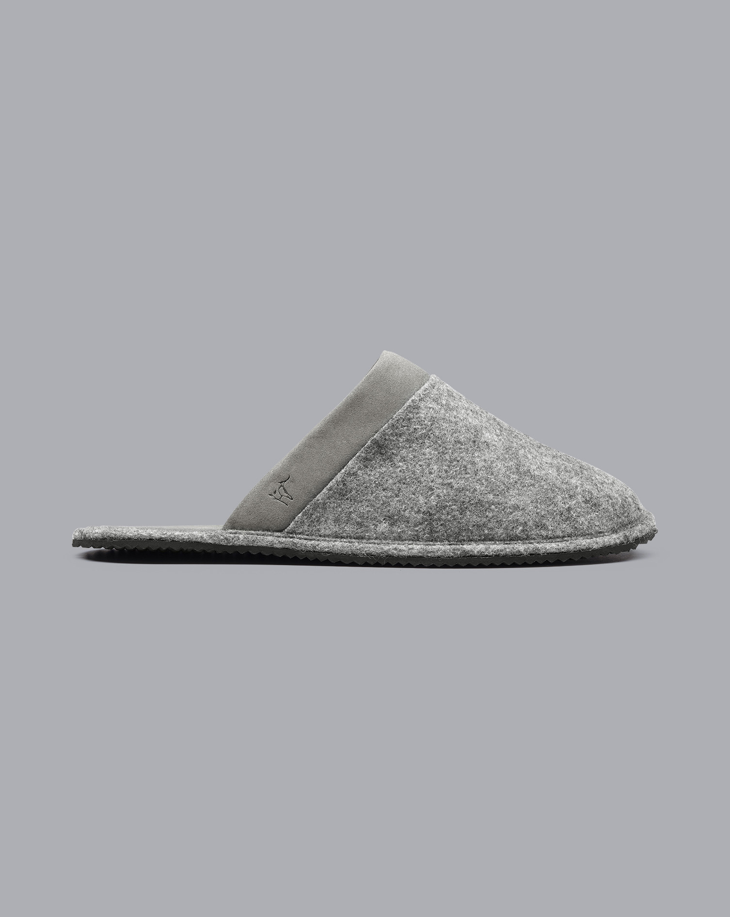 Men's Charles Tyrwhitt Slippers - Light Grey Size Medium Cotton
