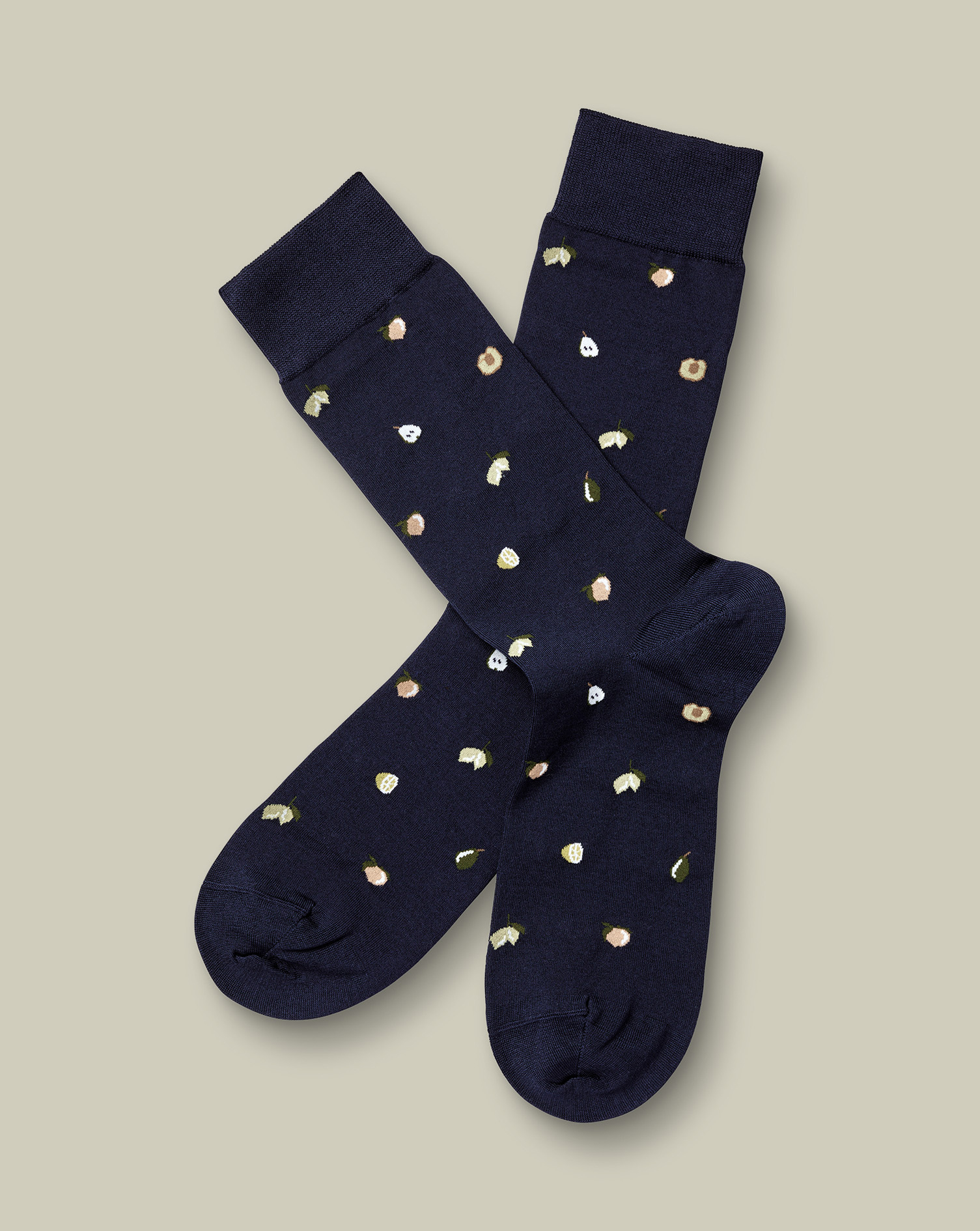 Fruit Novelty Socks - Navy