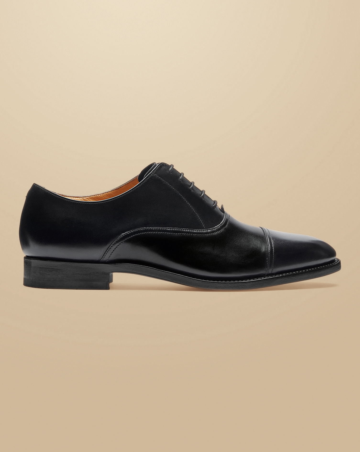 Charles Tyrwhitt Leather Oxford Shoes In Black