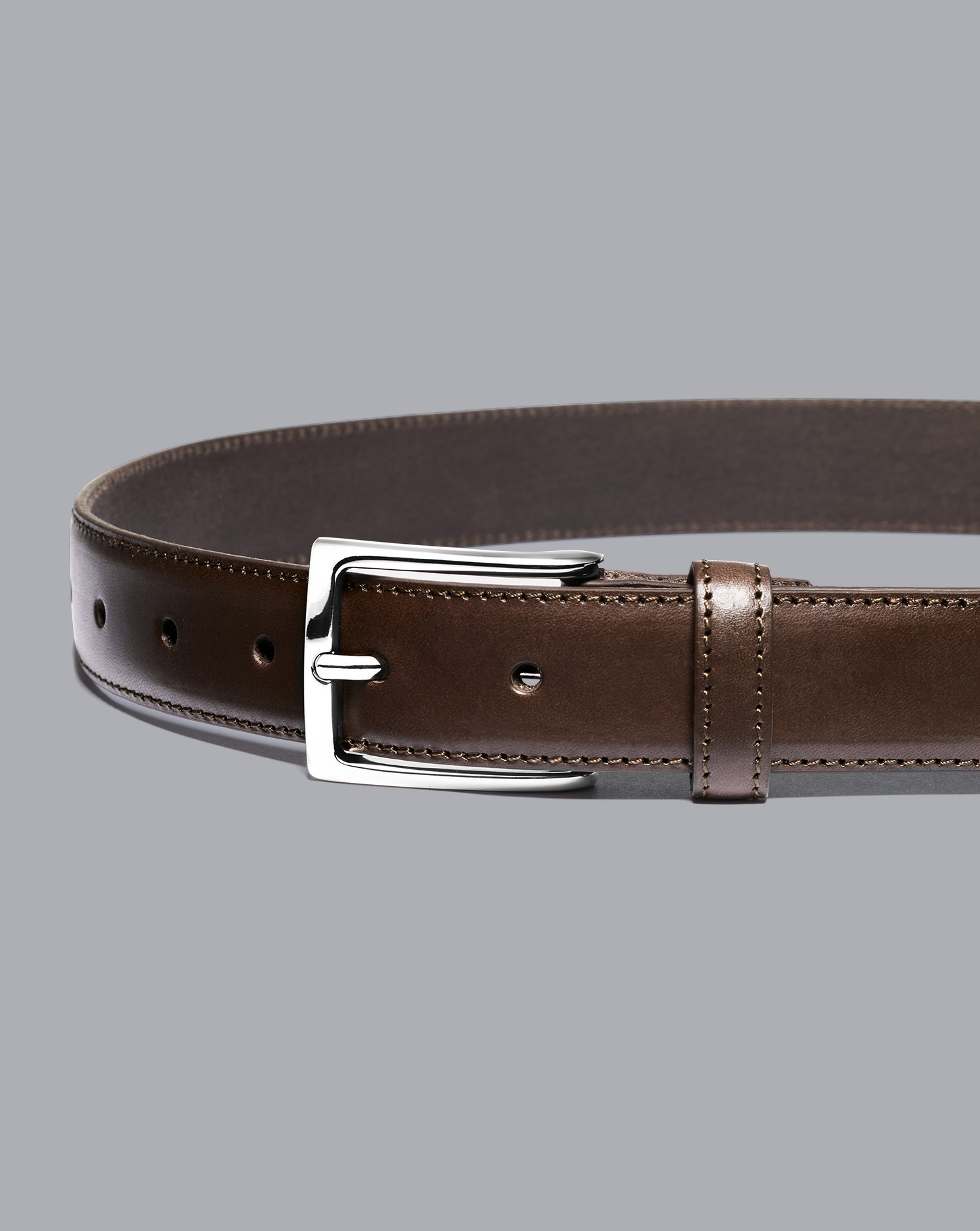Charles Tyrwhitt Leather Formal Belt In Brown