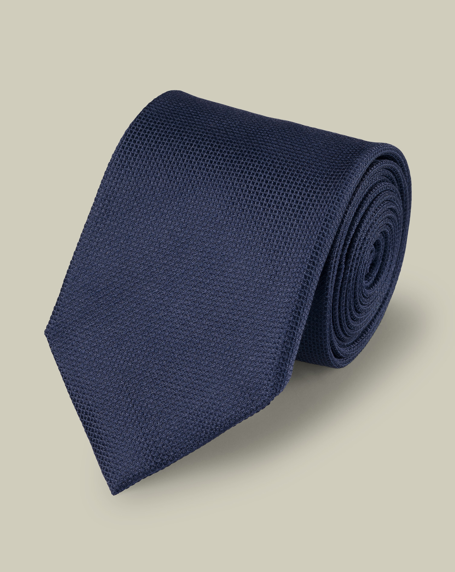 Men's Charles Tyrwhitt Textured Tie - Navy Blue Size 8cm x 149cm Silk